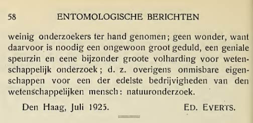 Entomologische berichten 1925
